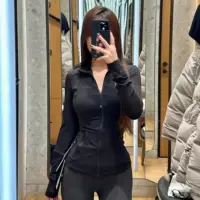 Lulu Original Standard Original Define одежда для йоги, верхняя одежда для фитнеса, спортивная куртка с длинными рукавами для бега, воротник-стойка, куртка для женщин