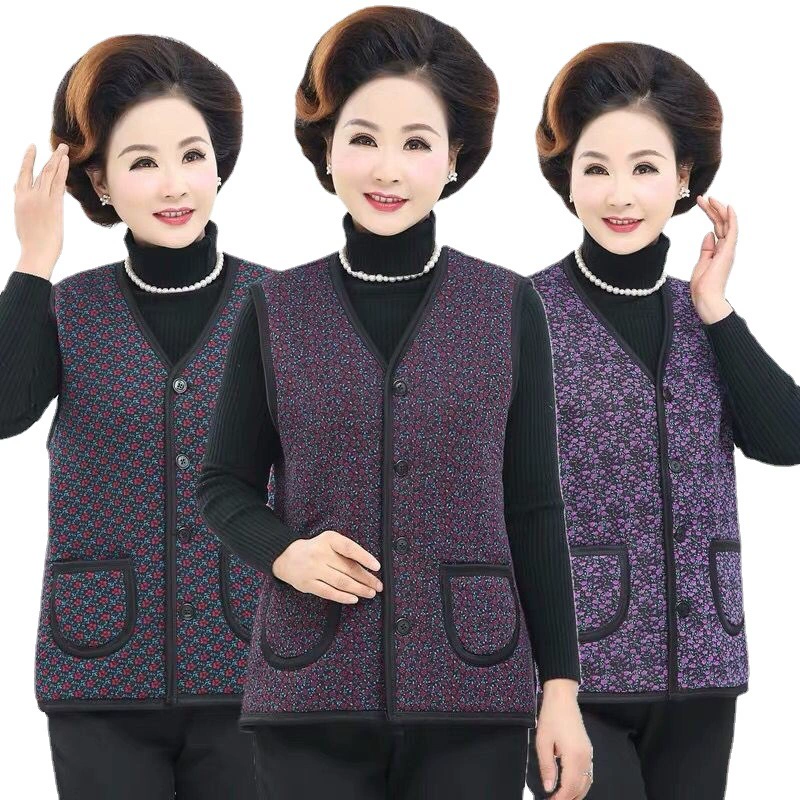 Мужские и женские жилеты среднего возраста, оптовые производители, зимний жилет из утолщенной ткани на флисовой подкладке, сельские киоски, дешевые зажимы