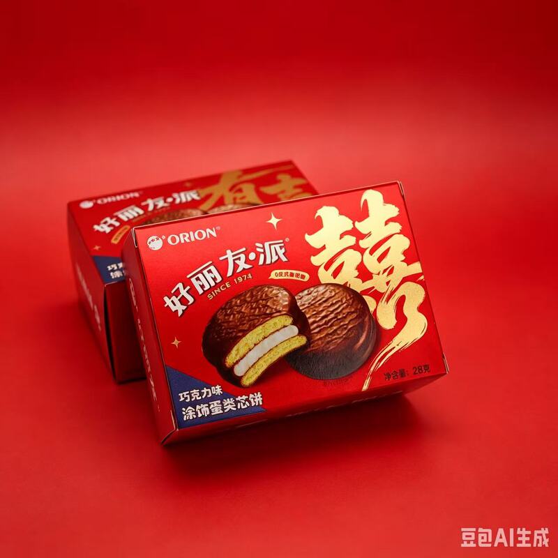 Orion Chocolate Pie 1-Piece Wedding Celebration Full Moon Cake Wedding Cake Gift Souvenir Wholesale Orion Chocolate Pie 1-Piece Wedding Celebration Full Moon Cake Wedding Cake Gift Souvenir Wholesale