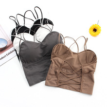 吊带内搭带胸垫美背内衣女聚拢小胸可外穿背心女批发少女打底抹胸