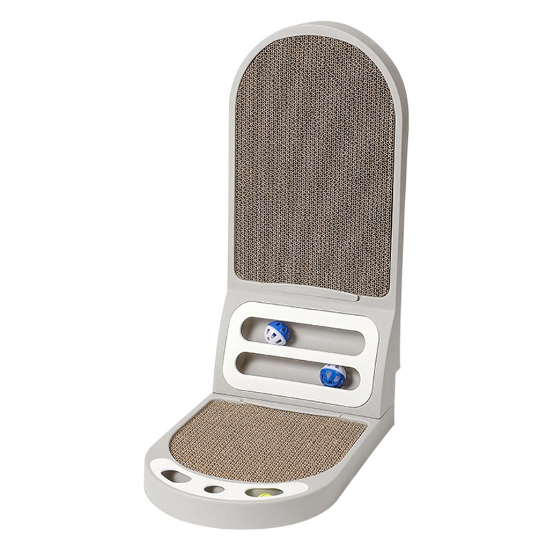 Rascador para gatos en forma de L, nido Vertical integrado para gatos, resistente a los arañazos, juguete para gatos grueso, resistente al desgaste y sin desprendimiento