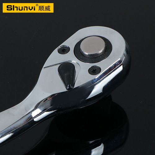 Quick ratchet wrench, polished chrome plated, 24 teeth, 72 teeth, Dafei Xiaofei telescopic type, manual fall-off