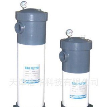 塑料耐腐蚀PVC袋式过滤器，化工腐蚀性废水PP袋式过滤器超滤