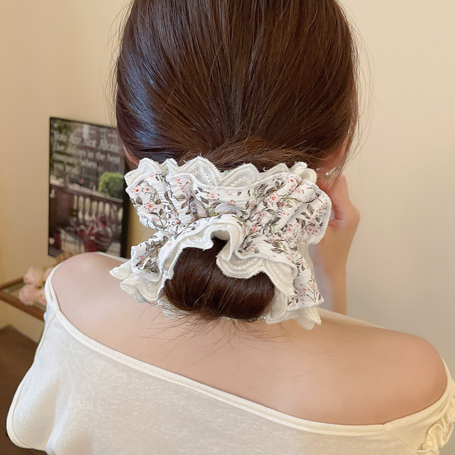 46# lazo para el cabello-blanco.