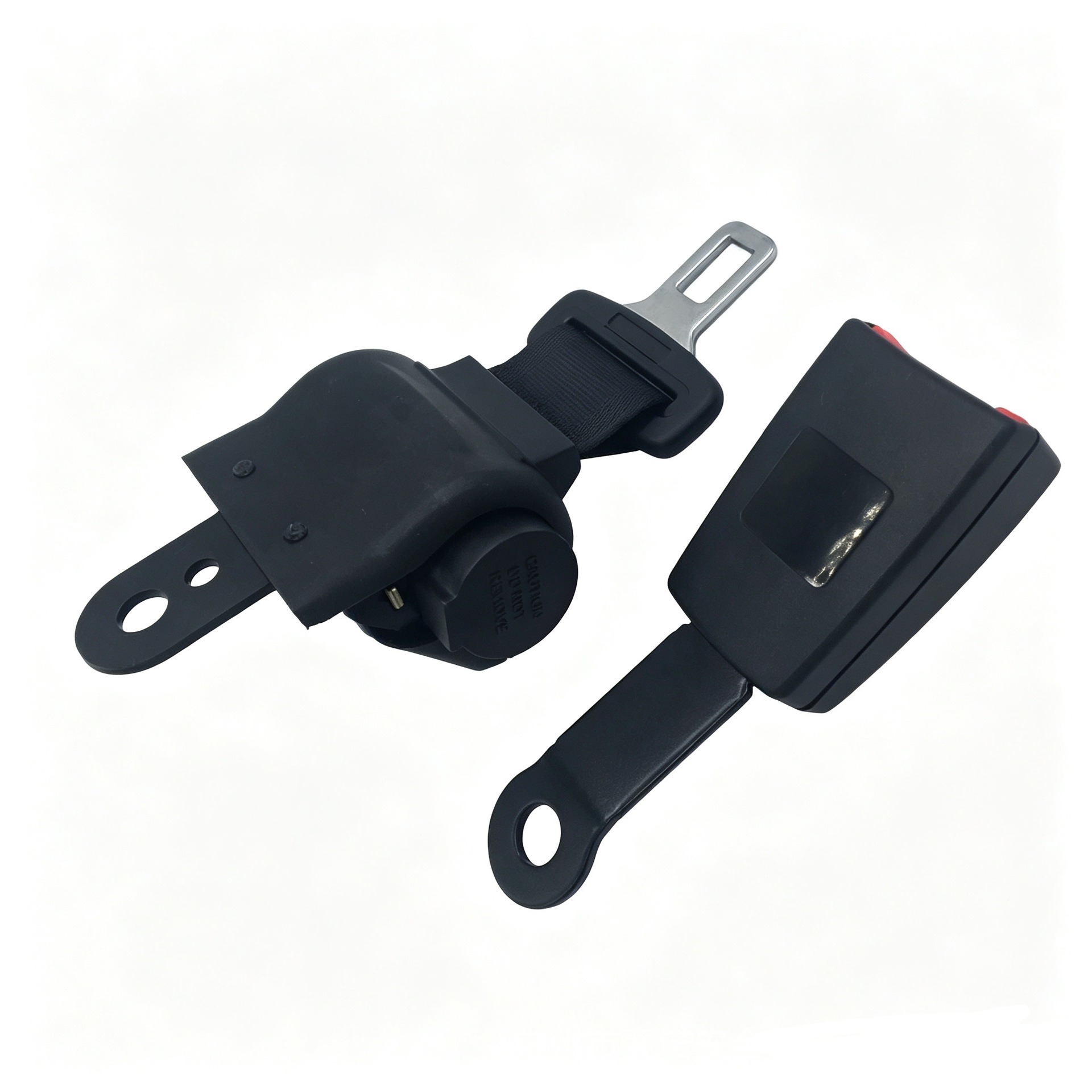 Automatic retractable two-point seat belt for passenger vehicles, suitable for forklifts, buses, and other public transportation vehicles