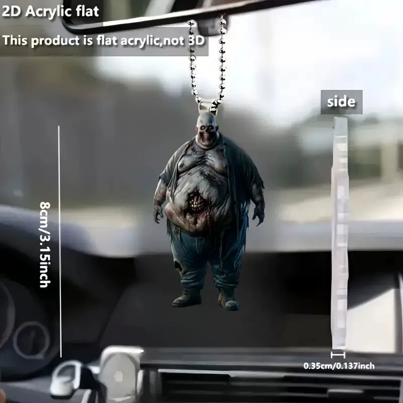 Хэллоуин мультипликационный персонаж ужасов праздничный кулон новый трансграничный акрилский автомобильный кулон рюкзак с плоской подвеской