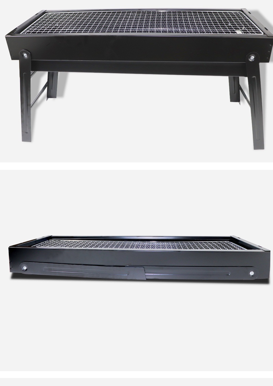 Foldable BBQ Grill in use