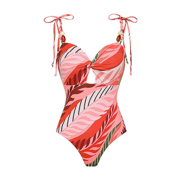 Sexy Slim Fit One Piece Swimsuit Women's Fashionable Swimwear_ecoleips.com