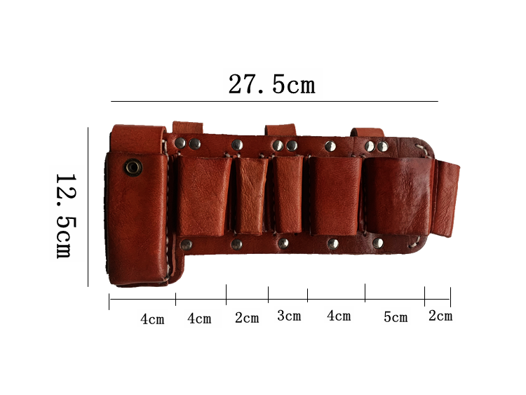 Bolso pequeño de siete colores de piel de vaca completa