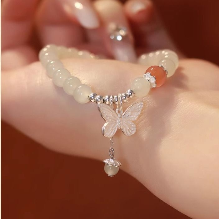 Pulsera de borla de mariposa de ensueño