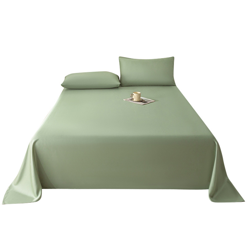 Sábana de verano de seda de una sola pieza de seda de hielo de sueño desnudo sedoso de verano, juego de tres piezas de dormitorio de estudiantes individuales 2025 nuevo