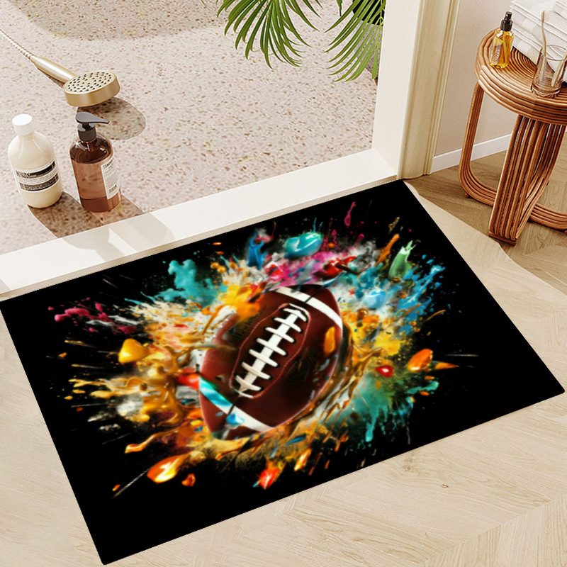 Cross-Border Super Bowl carpet American NFL league floor mat door mat holiday decoration floor mat TEMU wholesale