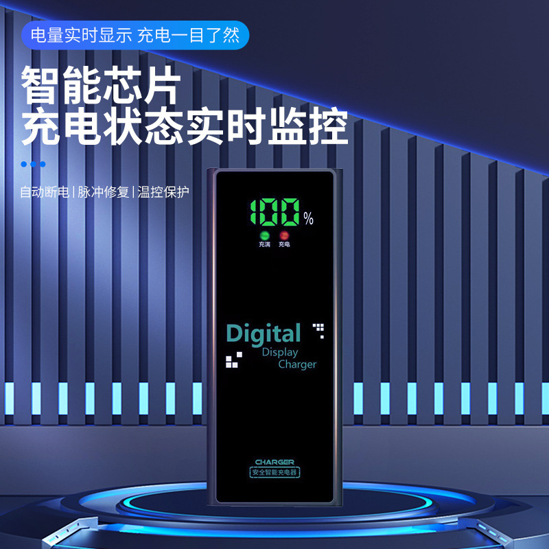 Xinxin digital display pulse two three four-wheel electric car charger 48V20A automatic shutdown power-off repair charger