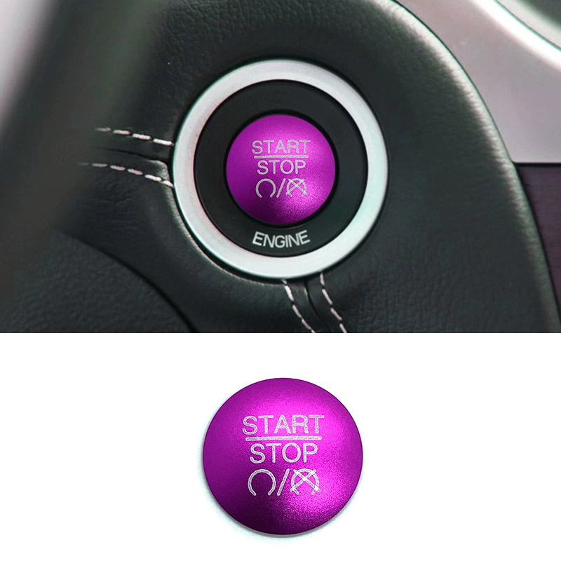 Suitable for Chrysler 200 300C one-click start button decorative patch ignition button protective cover interior parts