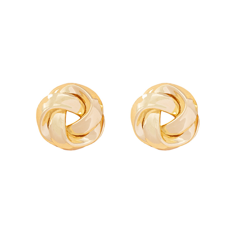 Korea Twisted Alloy Earrings Wholesale display picture 1
