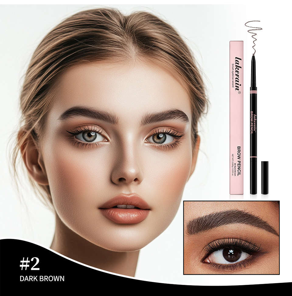 Lakerain Eyebrow Pencil Two-in-One Wild Eyebrow Pencil Application Scenario
