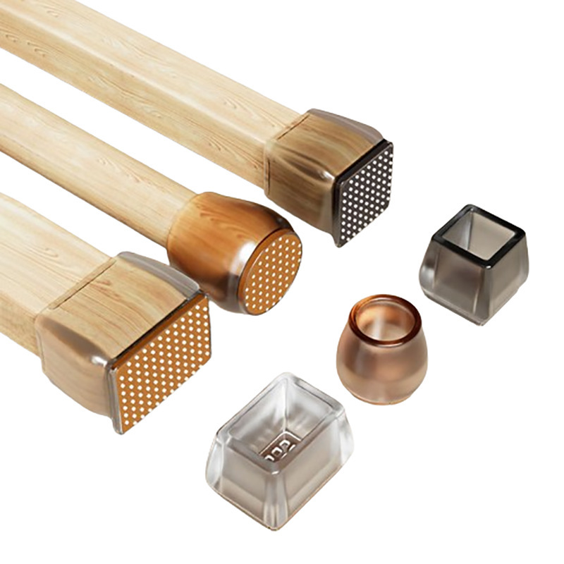 silla silenciosa cubierta de pie taburete de pie cojín antideslizante resistente al desgaste almohadilla de mesa silla mesa almohadilla de pierna silla de comedor cubierta protectora de pie de mesa