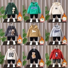子供服秋冬スウェットシャツセット2025子供韓国風外国風ツーピースセットベビー暖かい服トレンド