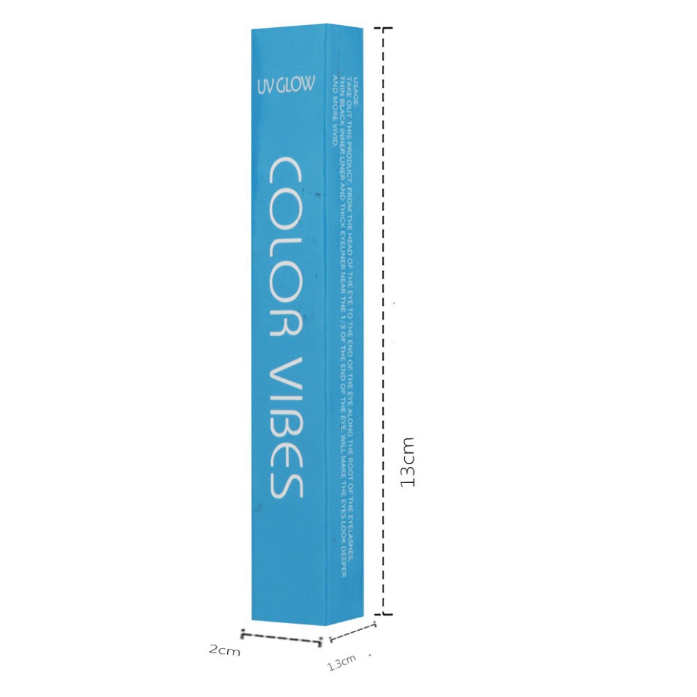 New cross-border fluorescent eyeliner pen uv glow body painting pen Party face color matte color glow Specification drawing