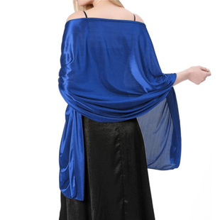 Satin Shawl Silk Satin Wedding Decoration Evening Dress Scarf Women Wedding Dress Party Elegant Soft Cloth Shawl