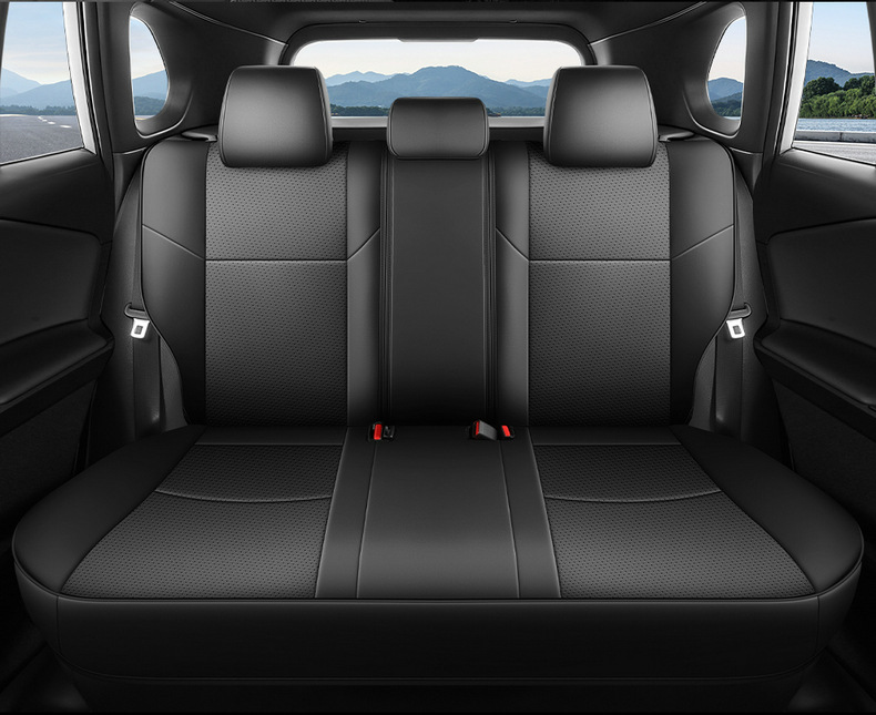 2026 New Corolla Perforated Leather Seat Cover, Universal for All Seasons, Wear-Resistant Car Seat Cushion, Full-Coverage Special Seat Cover