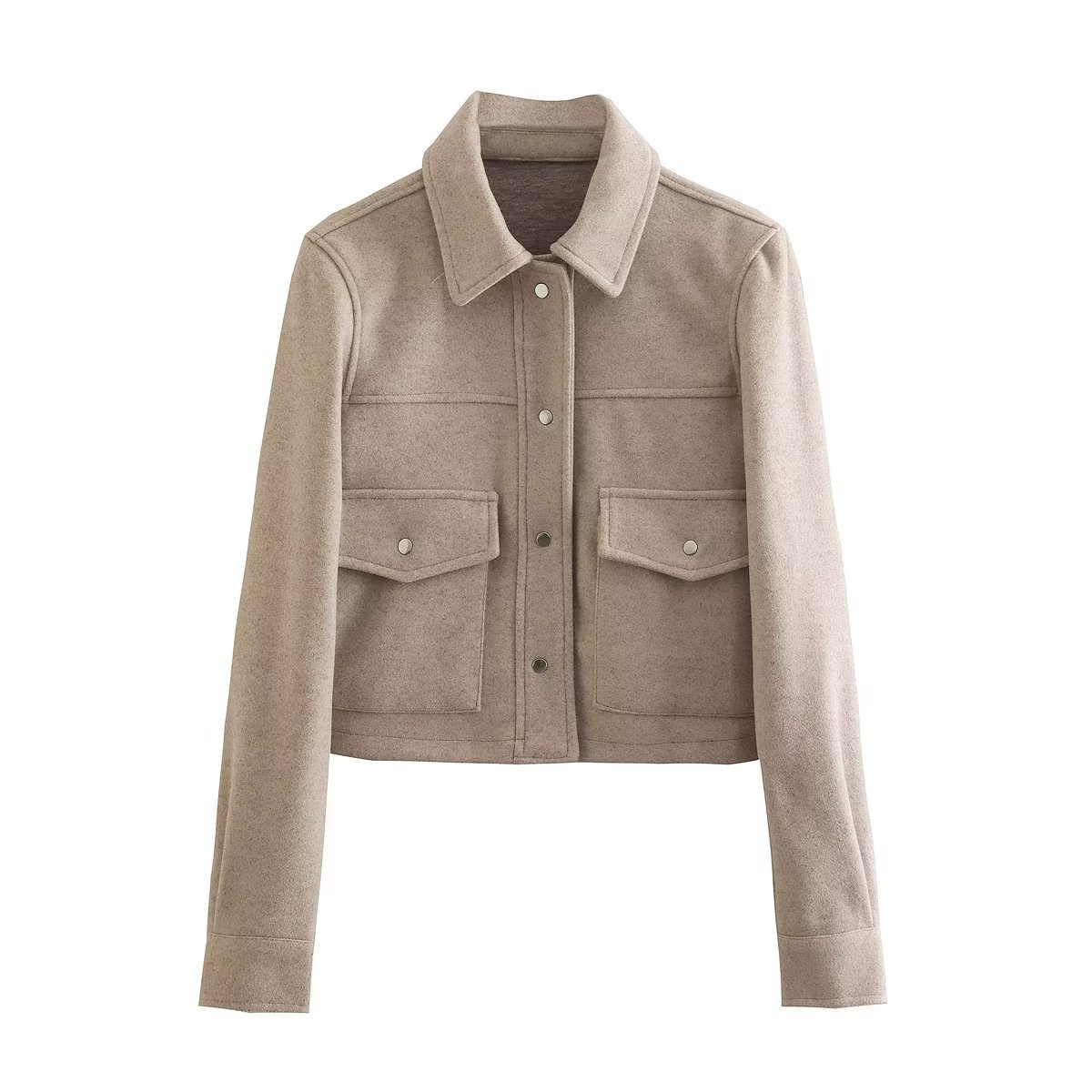 Women's Tweed Jacket Casual Street Style Woolen Coat For Spring_voghion.com