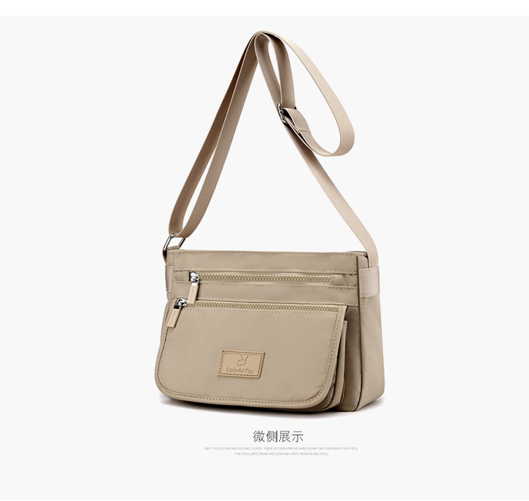 New trendy single-shoulder bag, waterproof nylon bag, multi-layer crossbody bag, Korean-style versatile backpack for foreign trade women in 2025 undefined