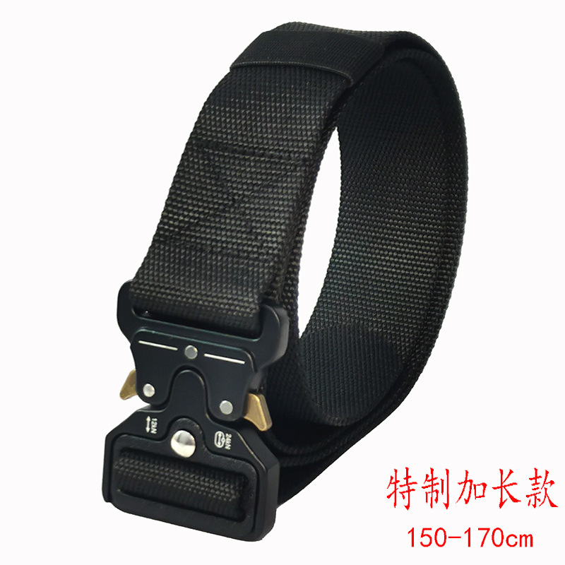 Long Tactical Outdoor Belt Functional Buckle Decoration 150cm Long Long Long Quick Opening Cobra Buckle Belt for Men