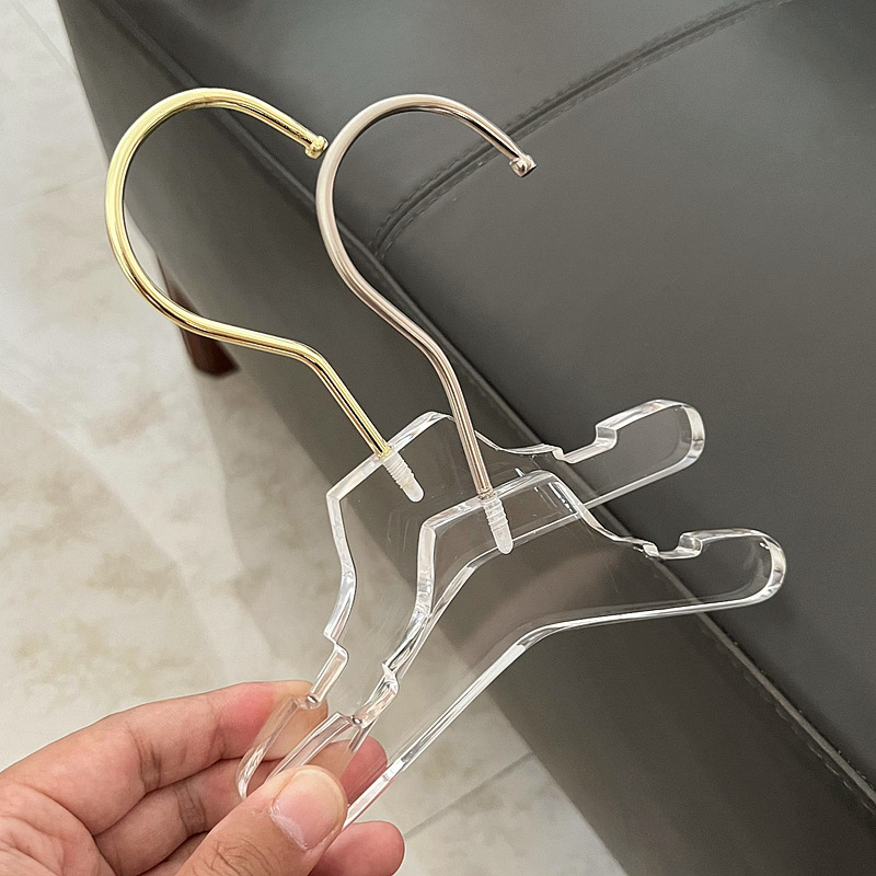 Acrílico transparente mascota percha perro gato mini tienda de mascotas dedicado niños bebé ropa de bebé percha