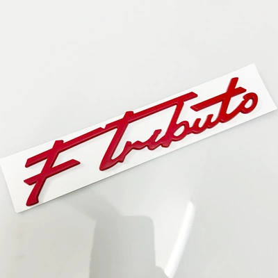Emblem Rear Emblem Xinyicheng, Car logo - special-edition-f-tributo-pair-matt-red