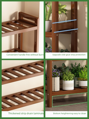 Flower Stand Shelf Balcony Living Room Floor Standing Indoor Home Use  New Model Succulent Plant Multi-Layer Flower Pot Stand