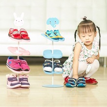 兒童掛式鞋架女孩寶寶鞋架小型立體鞋子收納卡通動物可愛創意收納