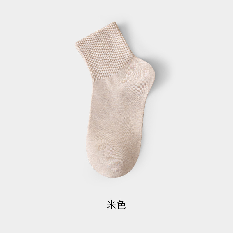 袜子纯棉女中筒无骨袜防臭吸汗透气女短袜诸暨袜业袜子春秋款批发|undefined