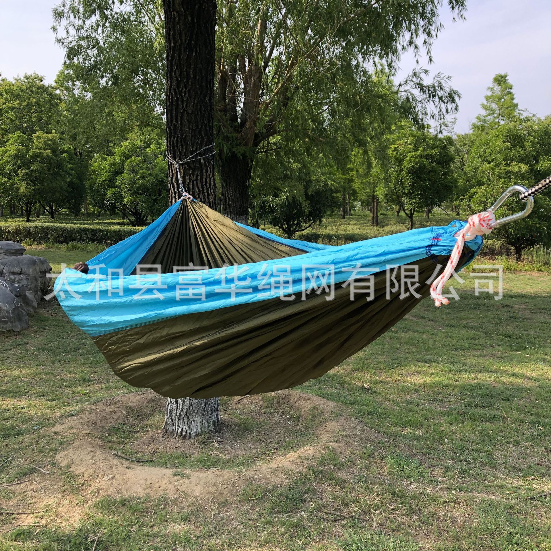 [Fuhua] fábrica al por mayor doble paracaídas hamaca 210T nylon paraguas tela hamaca