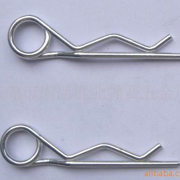 广东厂家来样定 制R形B形开口销插销 机械工业用紧固件弹簧钢加工