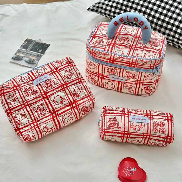 Red plaid cartoon