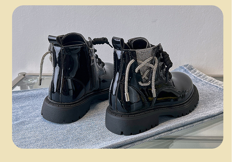 Children's Martin boots autumn and winter new style girls boots non slip girls black big children's short boots boys spring_voghion.com