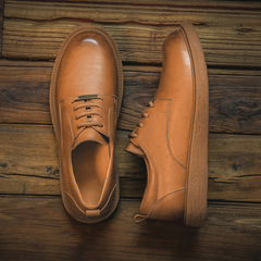 Mens 2022 Autumn New Korean Style Trendy British Versatile Casual Leather Boots Low Top Martin Boots