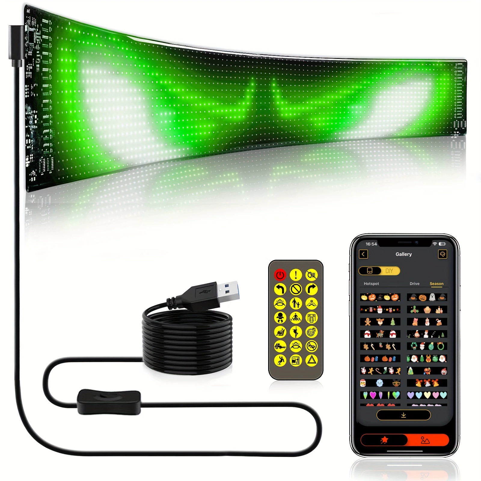 2025 новый светодиодный прокрутной знак для дропшиппинга с дистанционным управлением и приложением для трансграничных операций