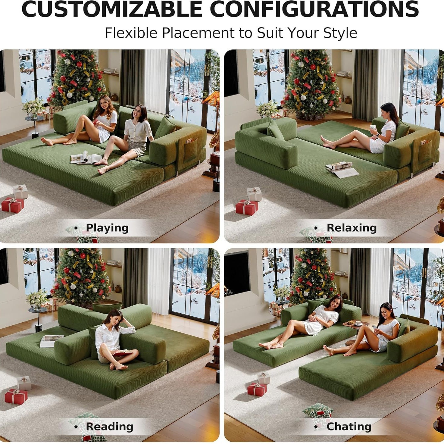Explosión transfronteriza 32D esponja sofá de compresión 200 * 90 * 70 meleece en una cama de suelo de doble propósito sofá personalizado