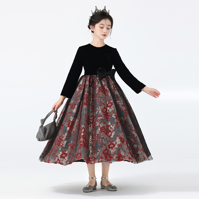 vestido de niña vestido de princesa de alta gama para niños vestido de piano de niña pequeña vestido de anfitrión