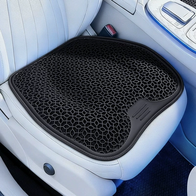 Four Seasons Car Summer Lumbar Support: Waist support - 26-glossy-gel-cushion-obsidian-black