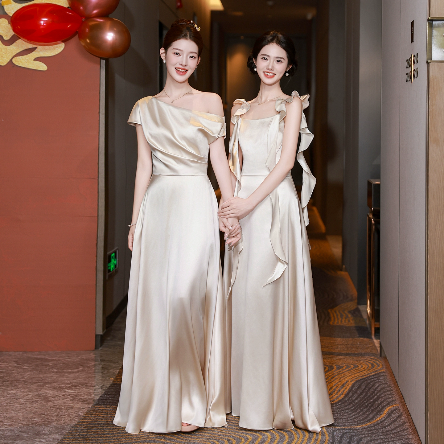 Bridesmaid dress, high-end, for bridesmaid