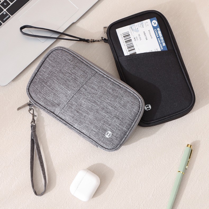 Bolso de pasaporte catiónico transfronterizo, posición de tarjeta múltiple, certificado de registro multifuncional, bolso de tarjeta de billetera portátil para viajes de negocios