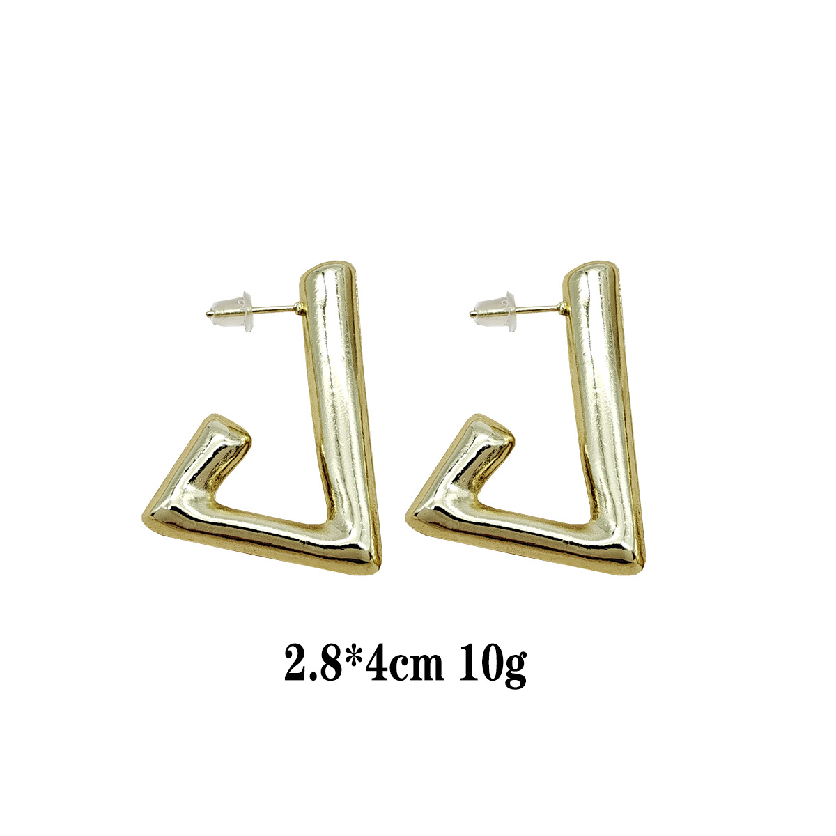 Pendientes de moda europeos y americanos Pendientes calientes Pendientes chapados en oro de lujo ligero Pendientes brillantes que no se desvanece Bola de oreja dorada transfronteriza image 19