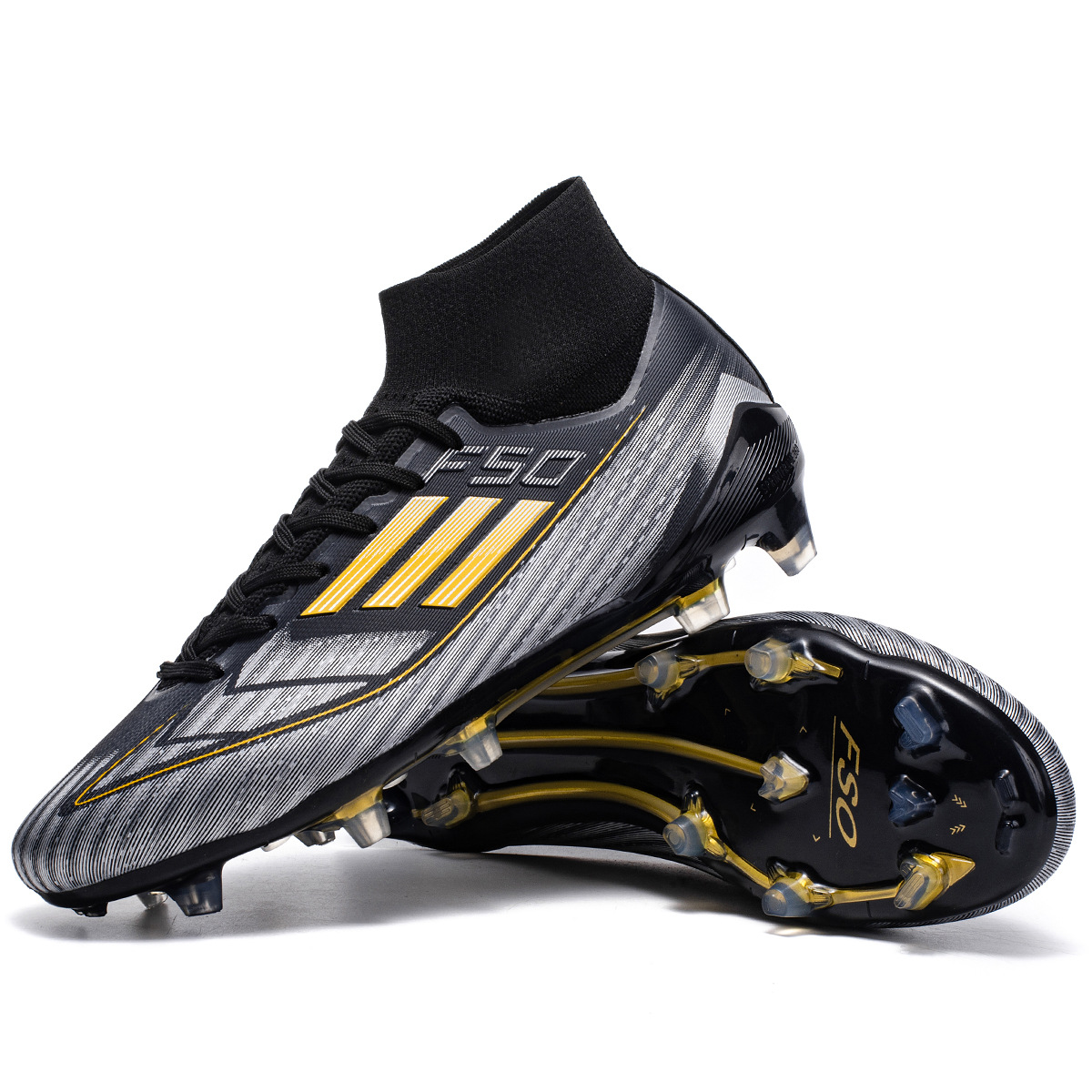 2025 nuevos zapatos de fútbol transfronterizos de clavos largos para hombres y mujeres zapatos de entrenamiento juvenil fábrica de zapatos SCOOER