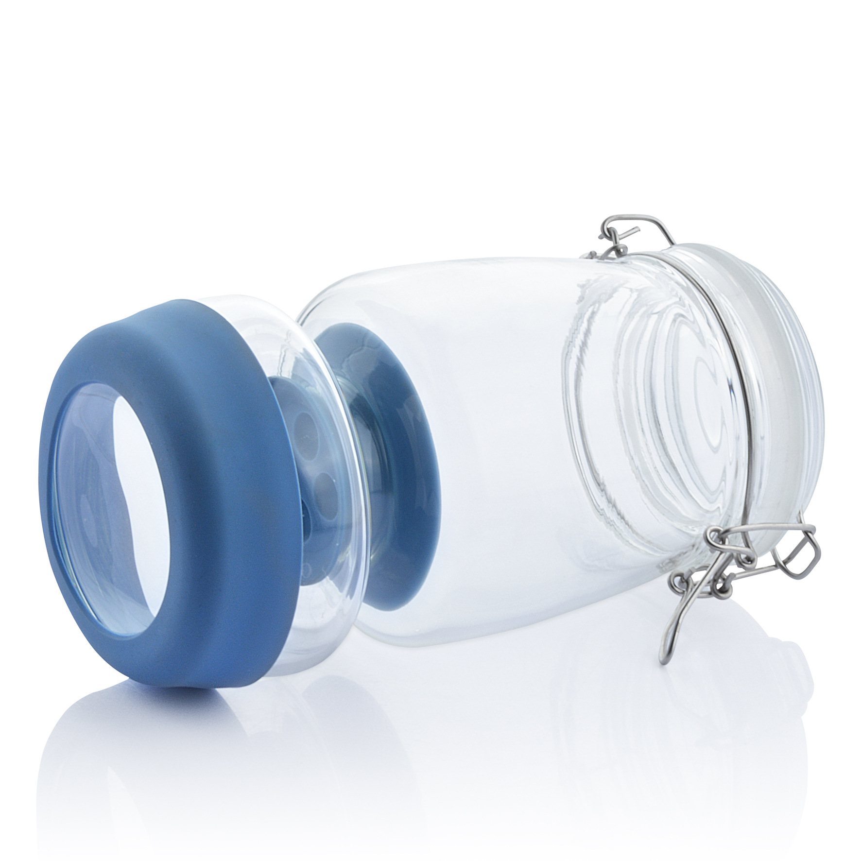 Pickly jar 34oz Tarro de kimchi separado Tarro de kimchi de reloj de arena Botella de kimchi en escabeche de alto contenido de borosilicato