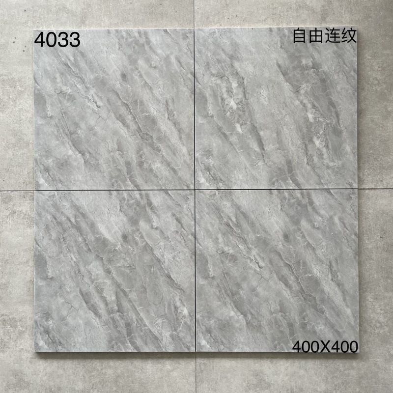 キッチントイレの床タイル400x400滑り止め耐摩耗性床タイルバルコニータイル浴室模造古煉瓦グレー|undefined