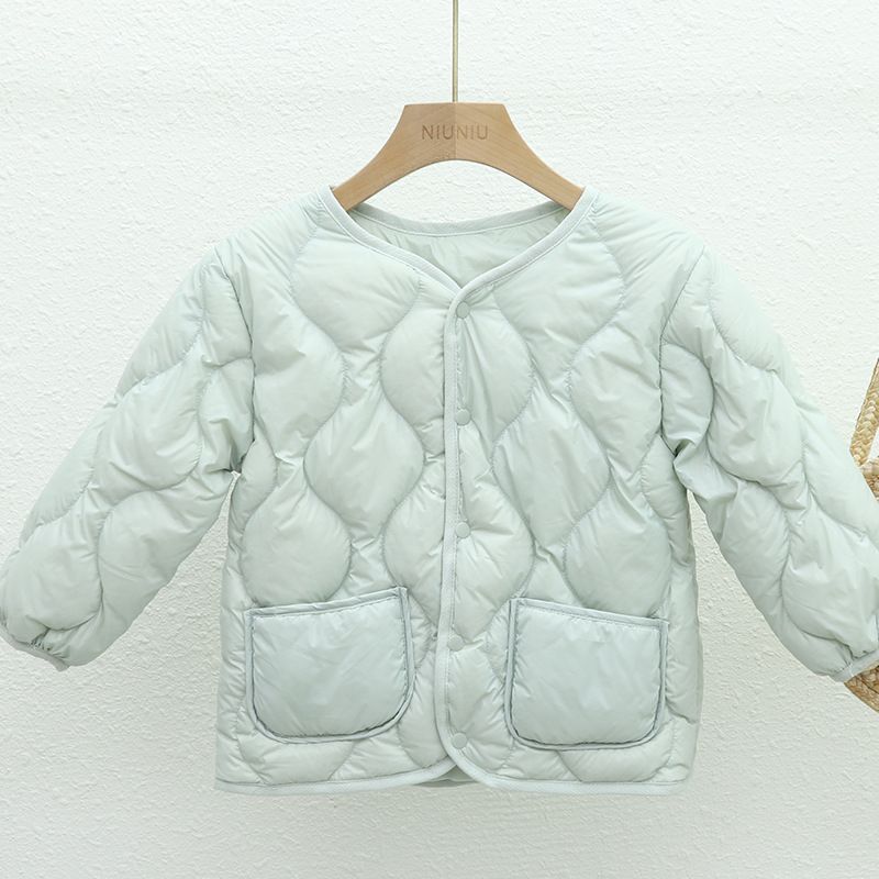 Chaqueta de plumón ligera para niños niñas niños bebés uniformes escolares calientes de otoño y invierno chaqueta interior ligera