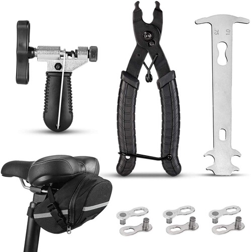 Bicycle repair tool kit, tire repair tool set, bicycle repair tools, mountain bike repair kit